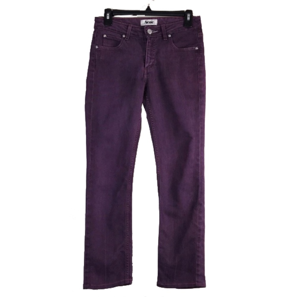 Acne purple denim jeans size 27”